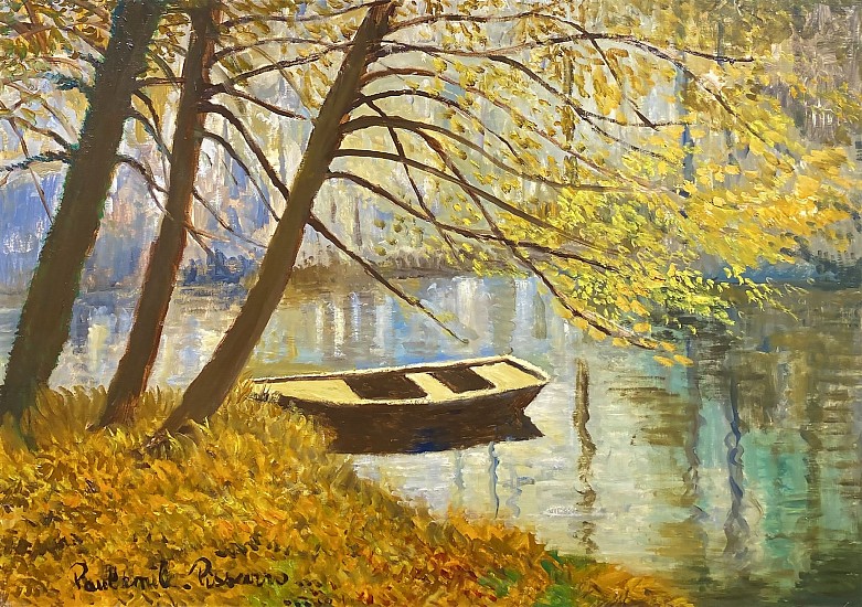 Paul-Émile Pissarro, Barque au Bord de l'Orne
Oil on Canvas
