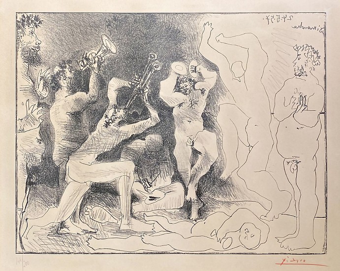 Pablo Picasso, La Danse de Faunes
1957, Lithograph