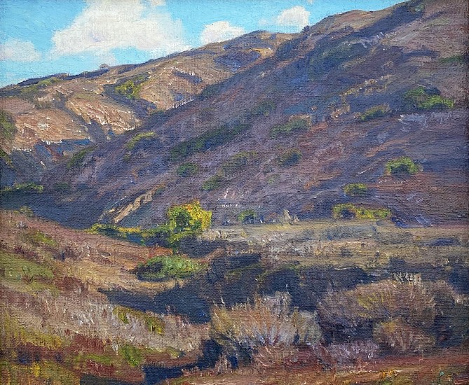 William Wendt, Hillside Shadows, California
Oil on Canvas