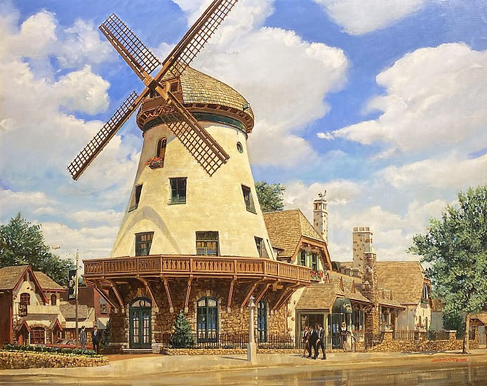 Don Langeneckert, Bevo Mill, Springtime
1989, Oil on Canvas Laid To Masonite