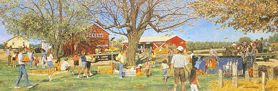Don Langeneckert, Eckert's Farm, Fall
1995, Oil on Canvas