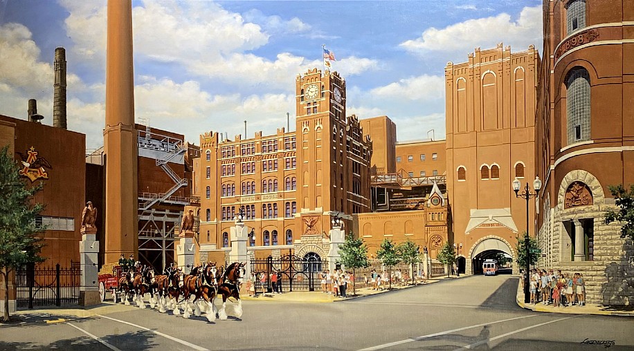 Don Langeneckert, Ninth & Pestalozzi
1994, Oil on Canvas Laid To Panel