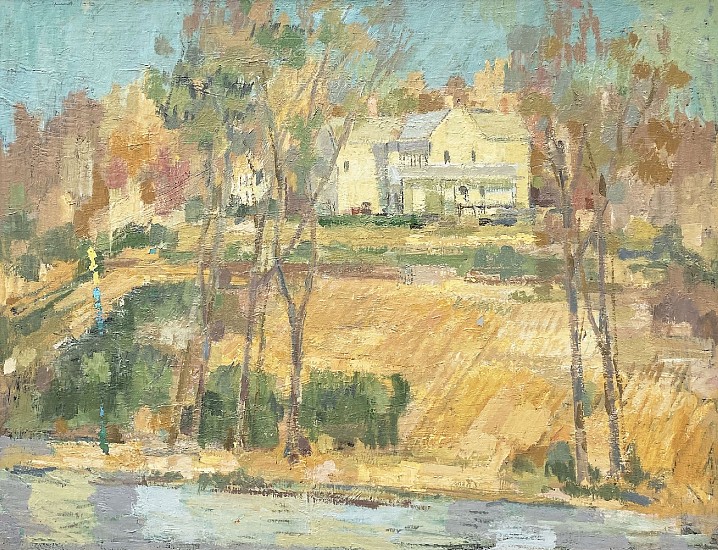 Charles Quest, Riverhouse on the Bluff
1973, Oil on Canvas