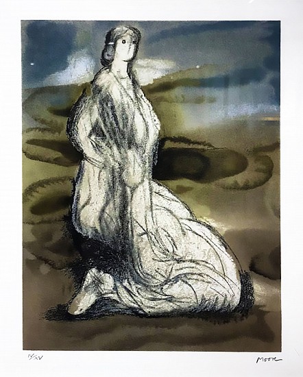 Henry Moore, Kneeling Woman
Color Lithograph