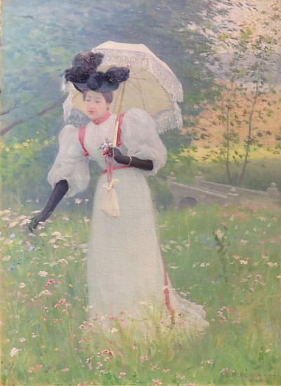 Charles Heberer, An Elegant Afternoon, Paris
1894, Oil on Canvas