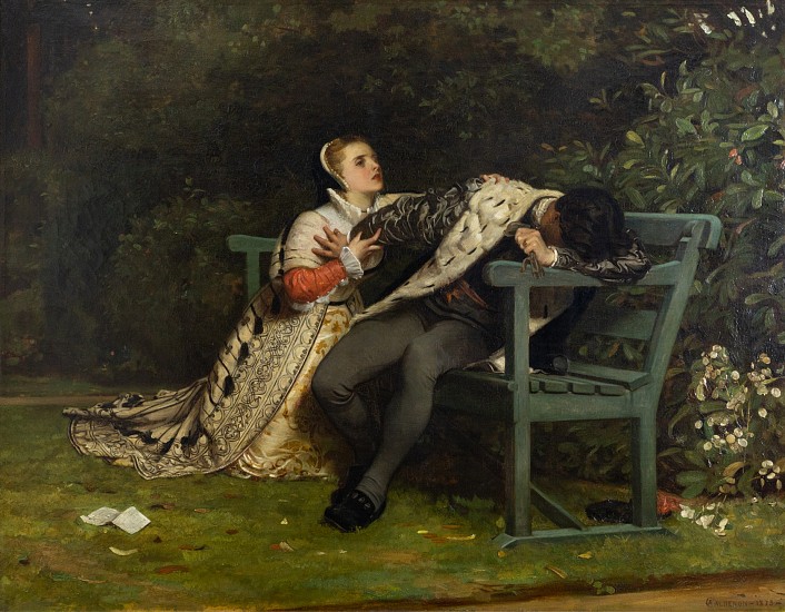 Philip  Hermogenes Calderon, Take, O Take Those Lips Away
Oil on Canvas
