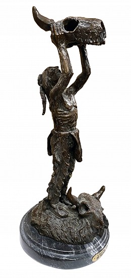 After Frederic S Remington, Calling the Buffalo
1900, Bronze