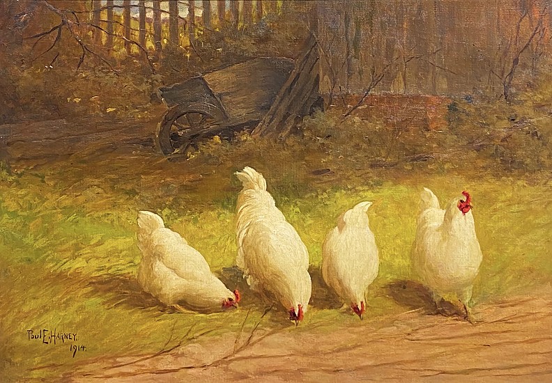 Paul Harney, Four White Hens
1914, Oil on Canvas