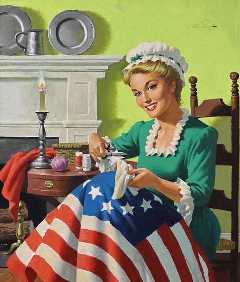 Arthur Sarnoff, America's 1784 Golden Girl
Oil on Canvas