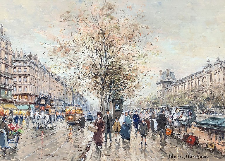Antoine Blanchard, Le Quais et la Louvre
Oil on Canvas