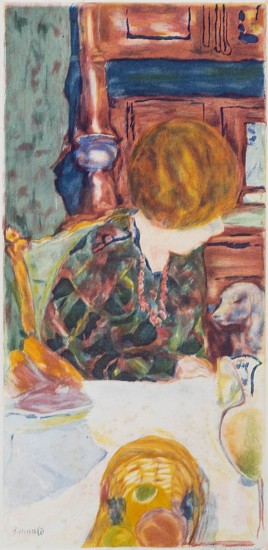 Pierre  Bonnard, Femme au Chien
Aquatint Engraving